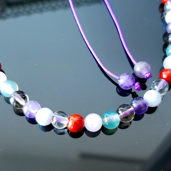 Precious Stones Adjustable Necklace NWOT - Picture 3 of 4